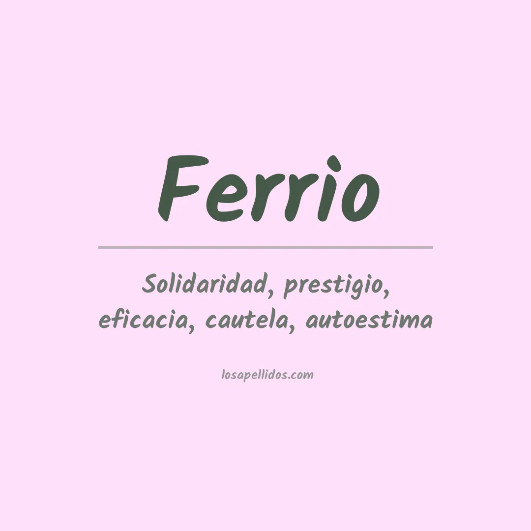 Apellido Ferrio