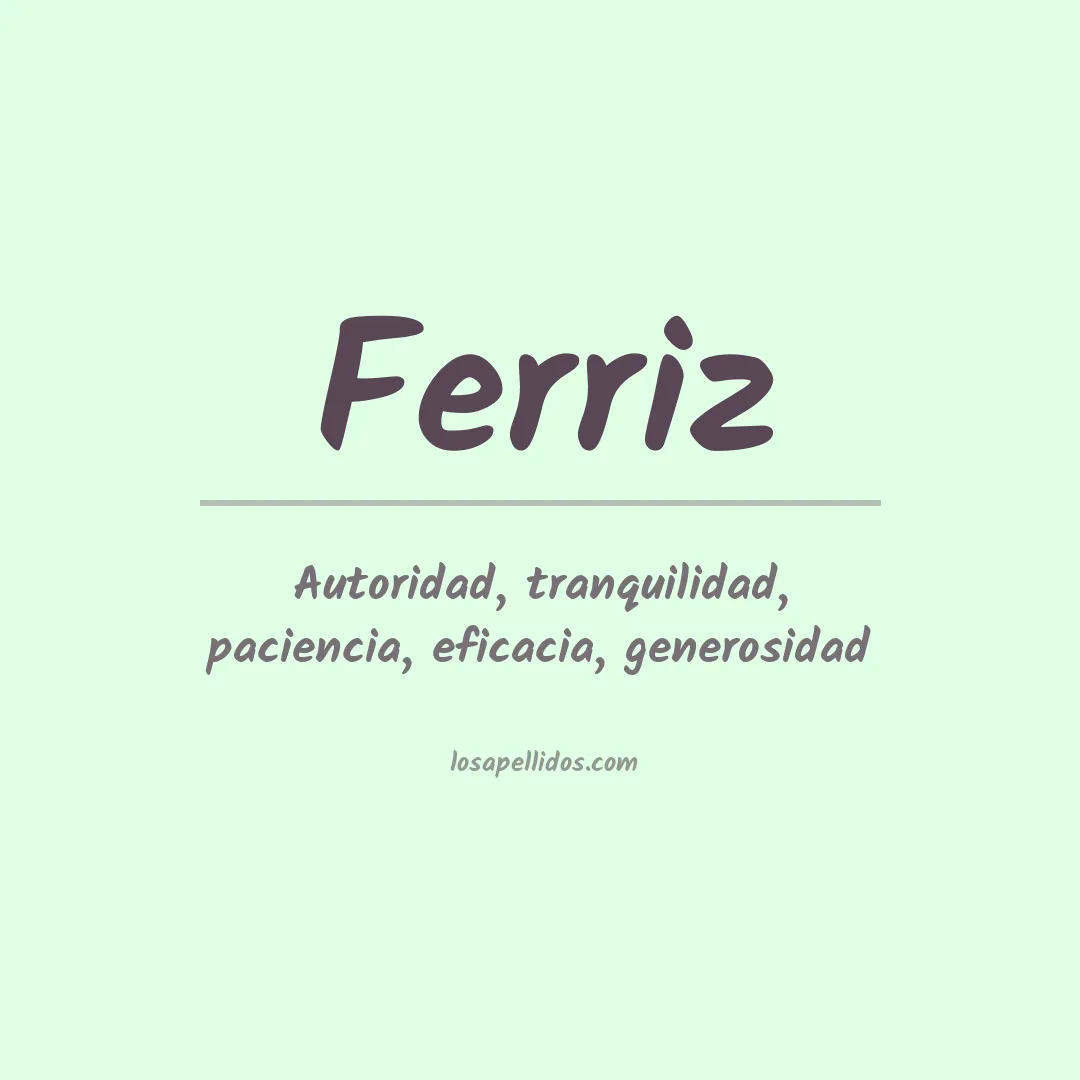 Apellido Ferriz