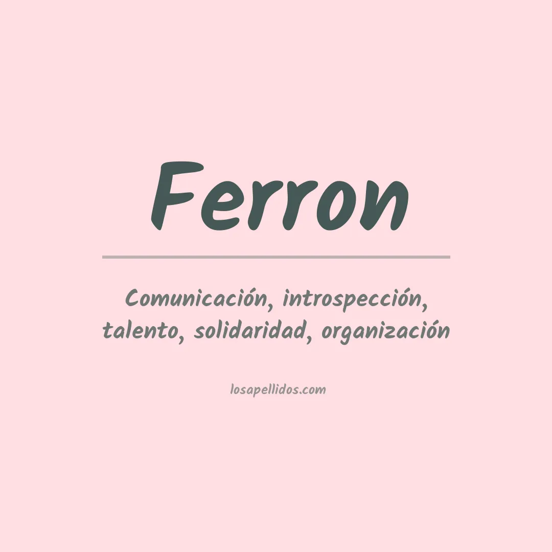 Apellido Ferron