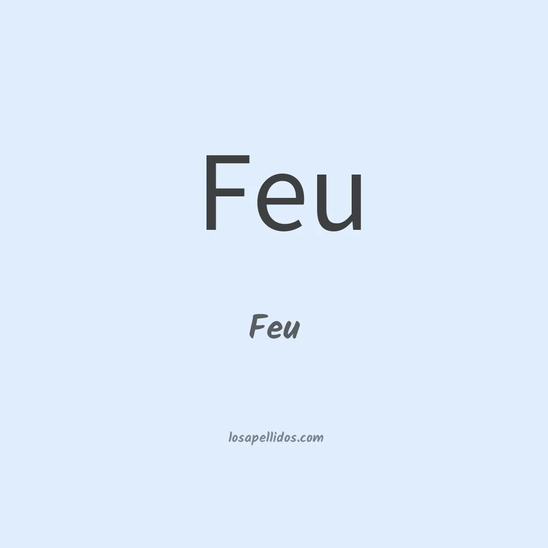 Feu en chino