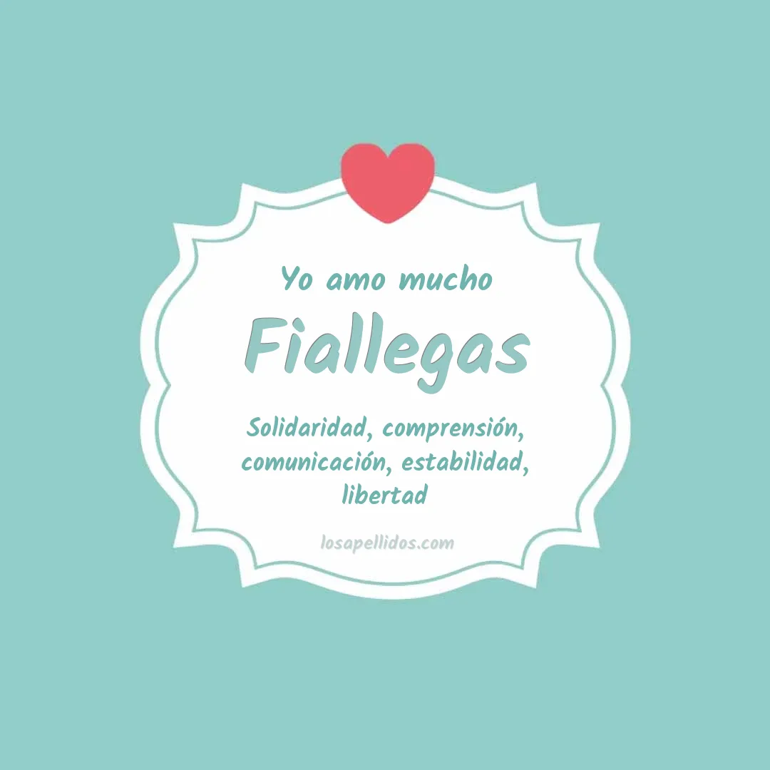 Yo amo mucho Fiallegas