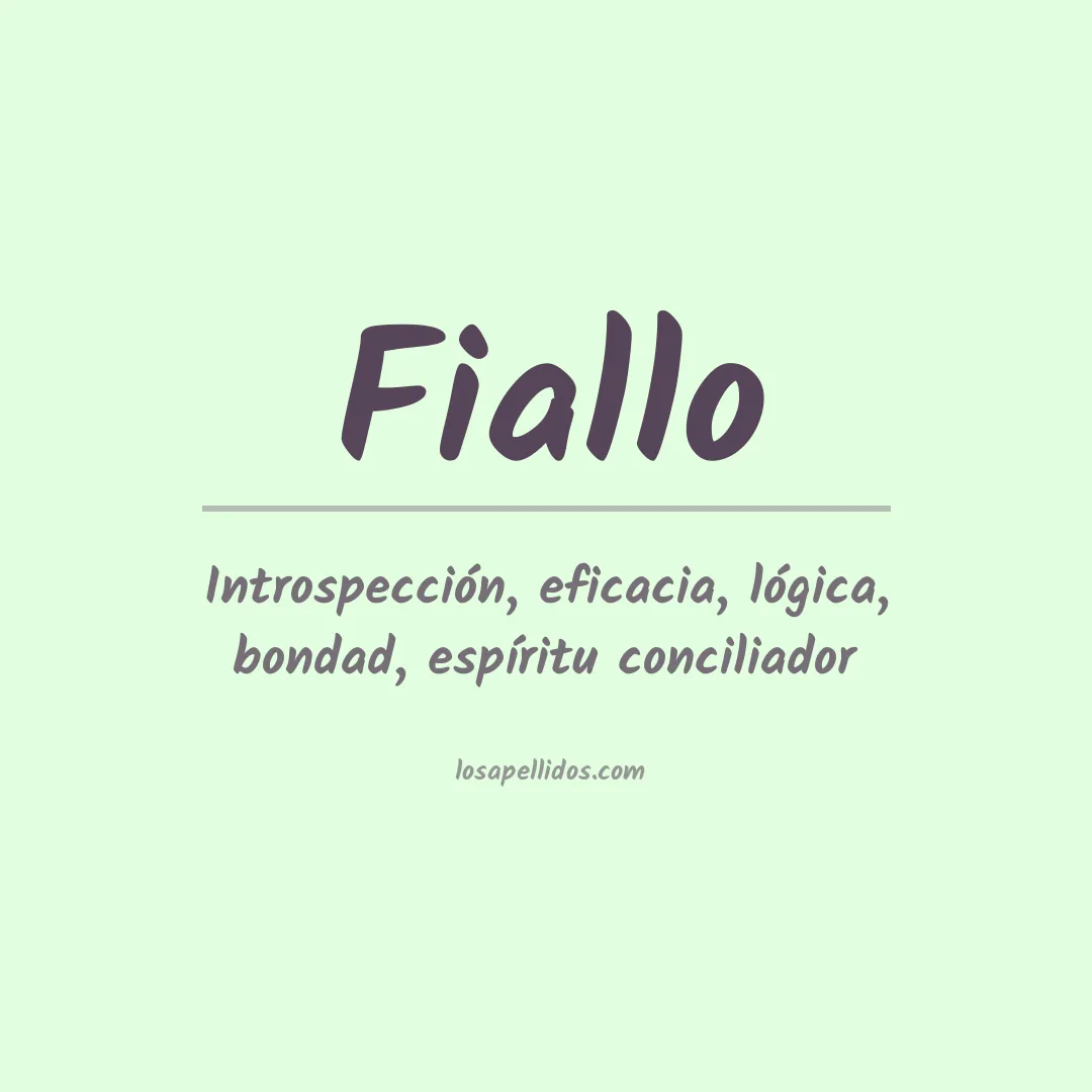 Apellido Fiallo