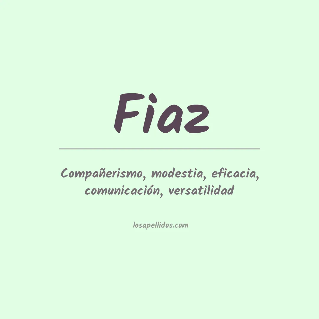 Apellido Fiaz