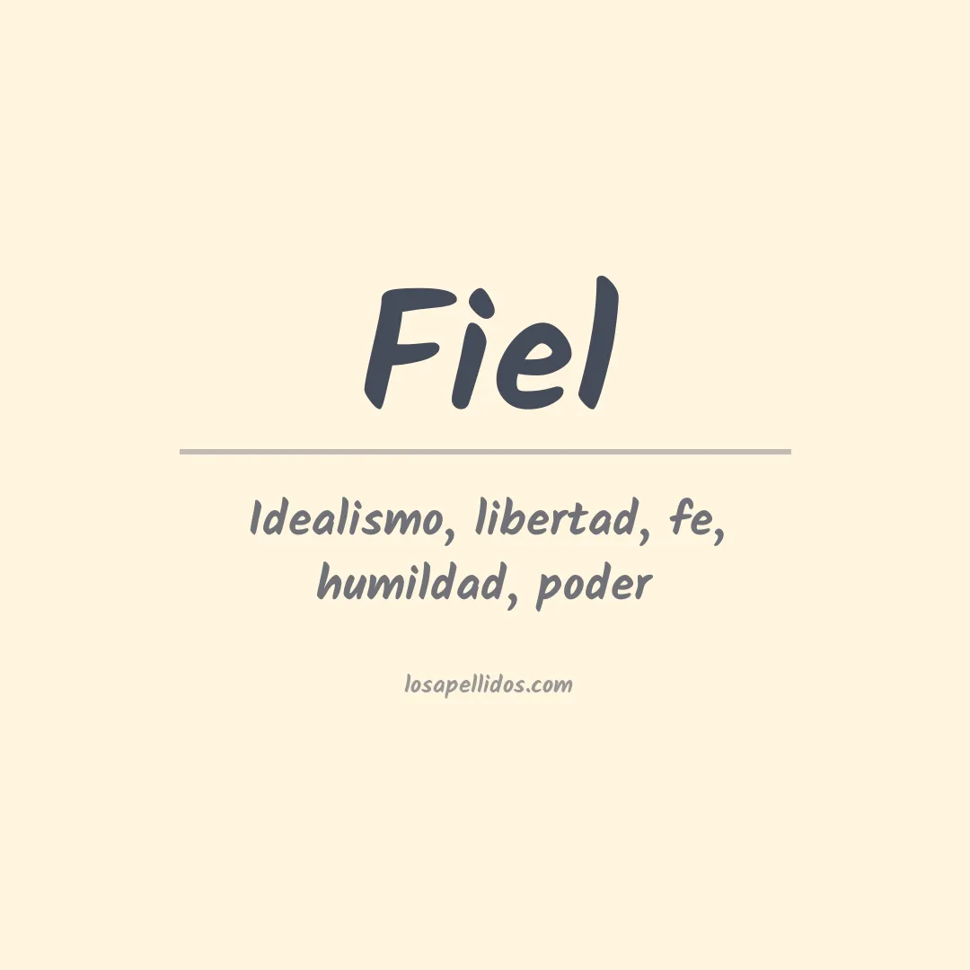 Apellido Fiel