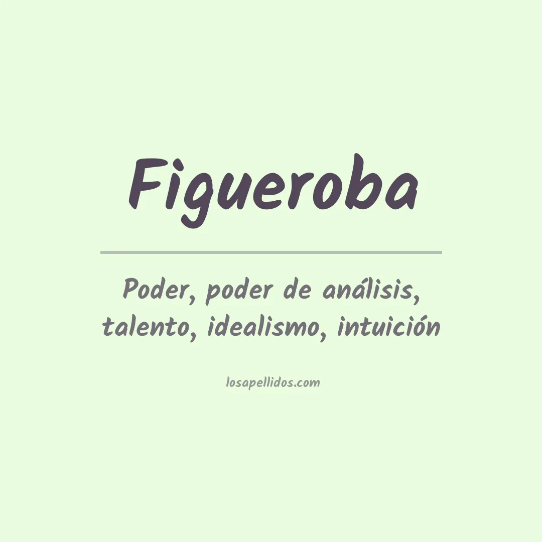 Significado del Apellido Figueroba