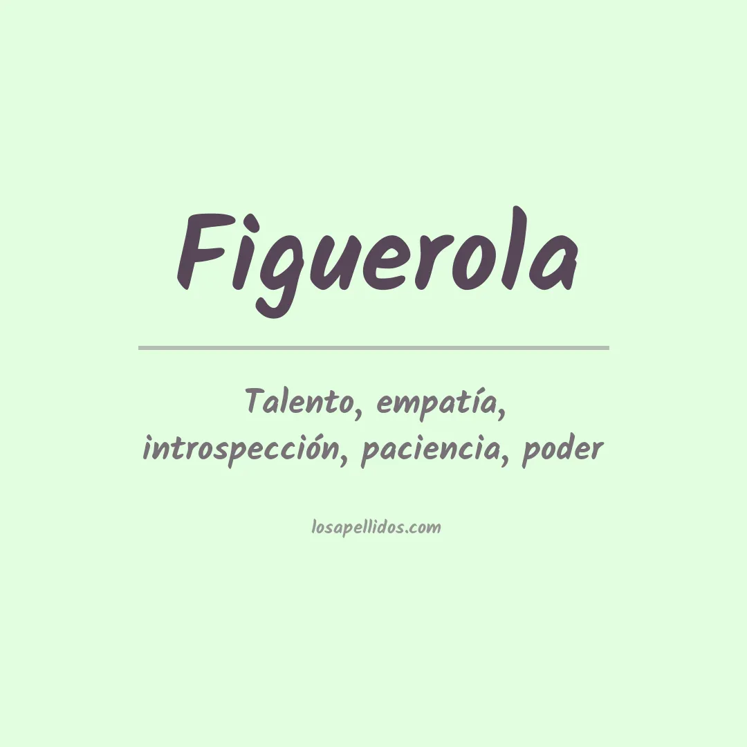 Apellido Figuerola
