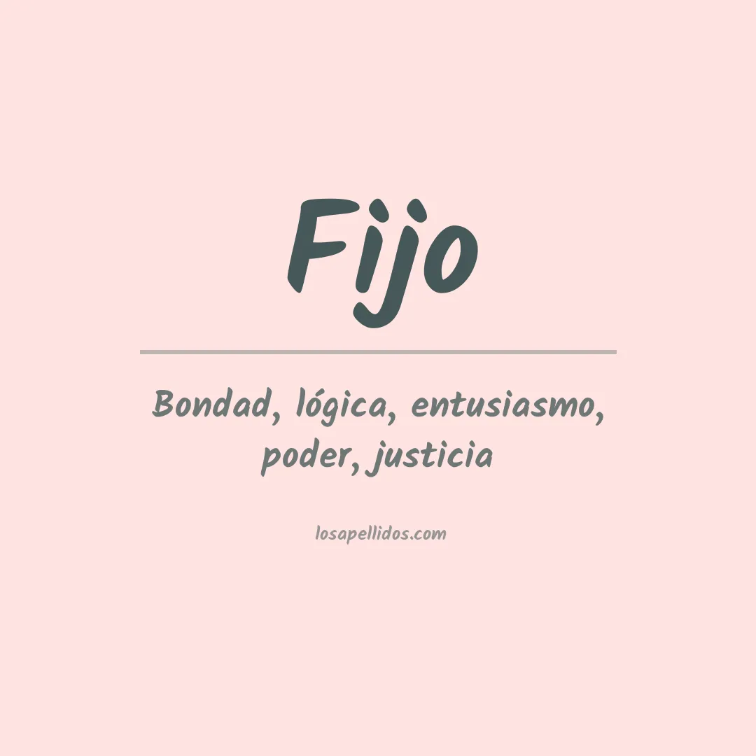 Apellido Fijo