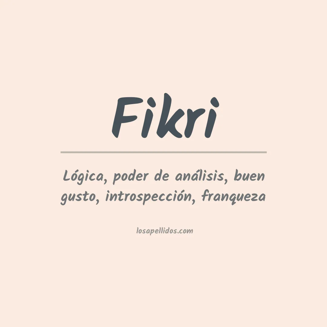 Apellido Fikri