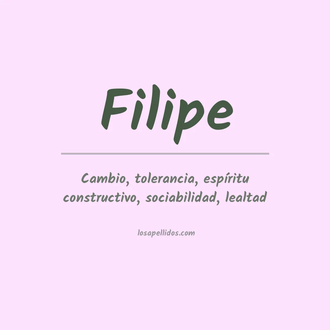 Apellido Filipe