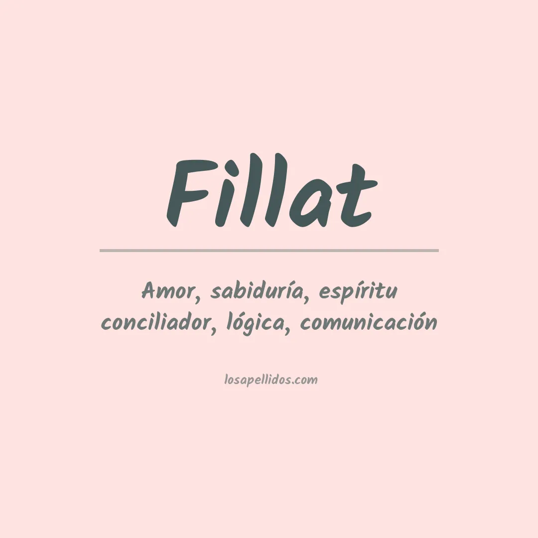 Apellido Fillat