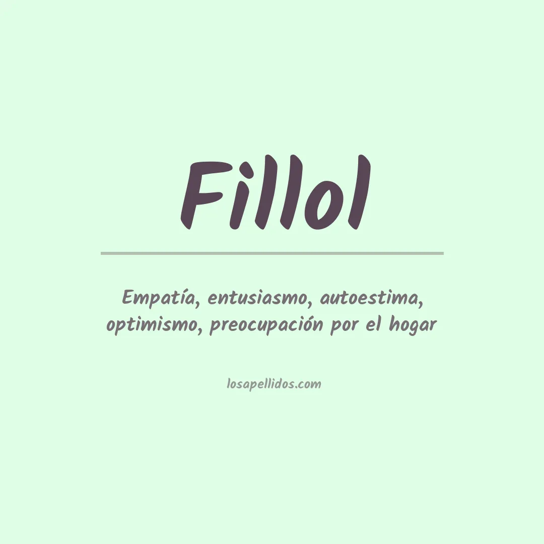 Apellido Fillol
