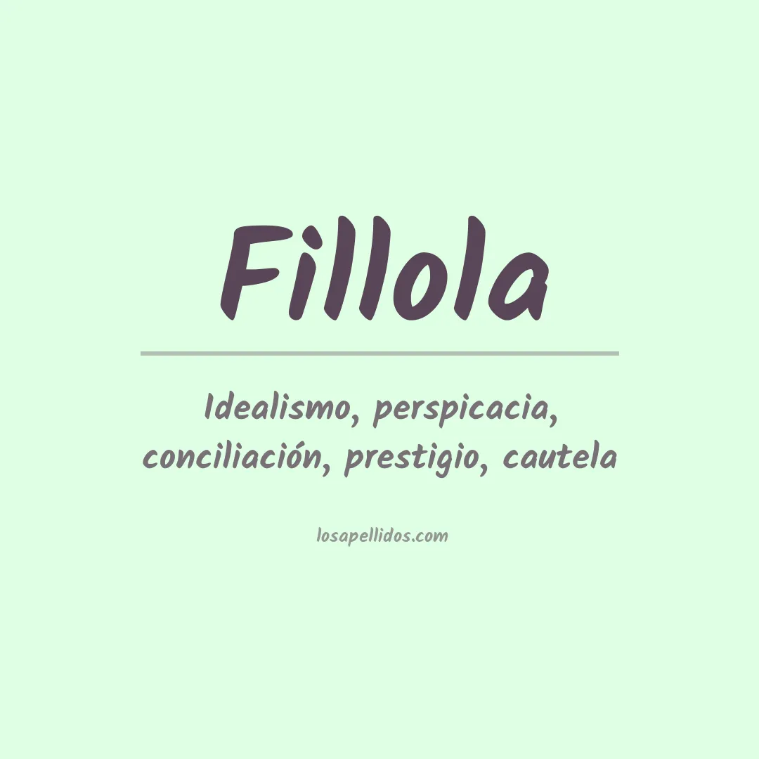Apellido Fillola