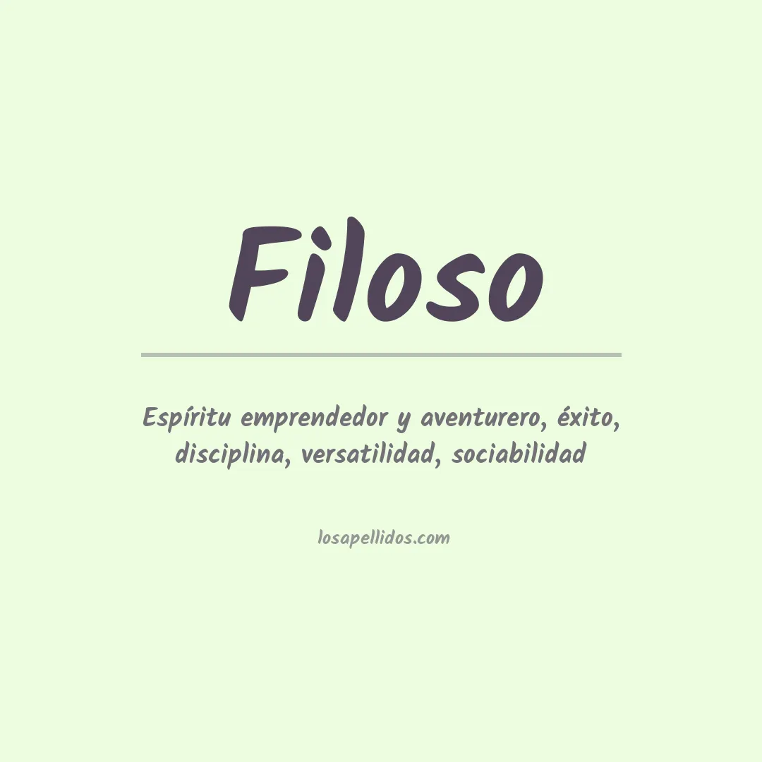 Apellido Filoso
