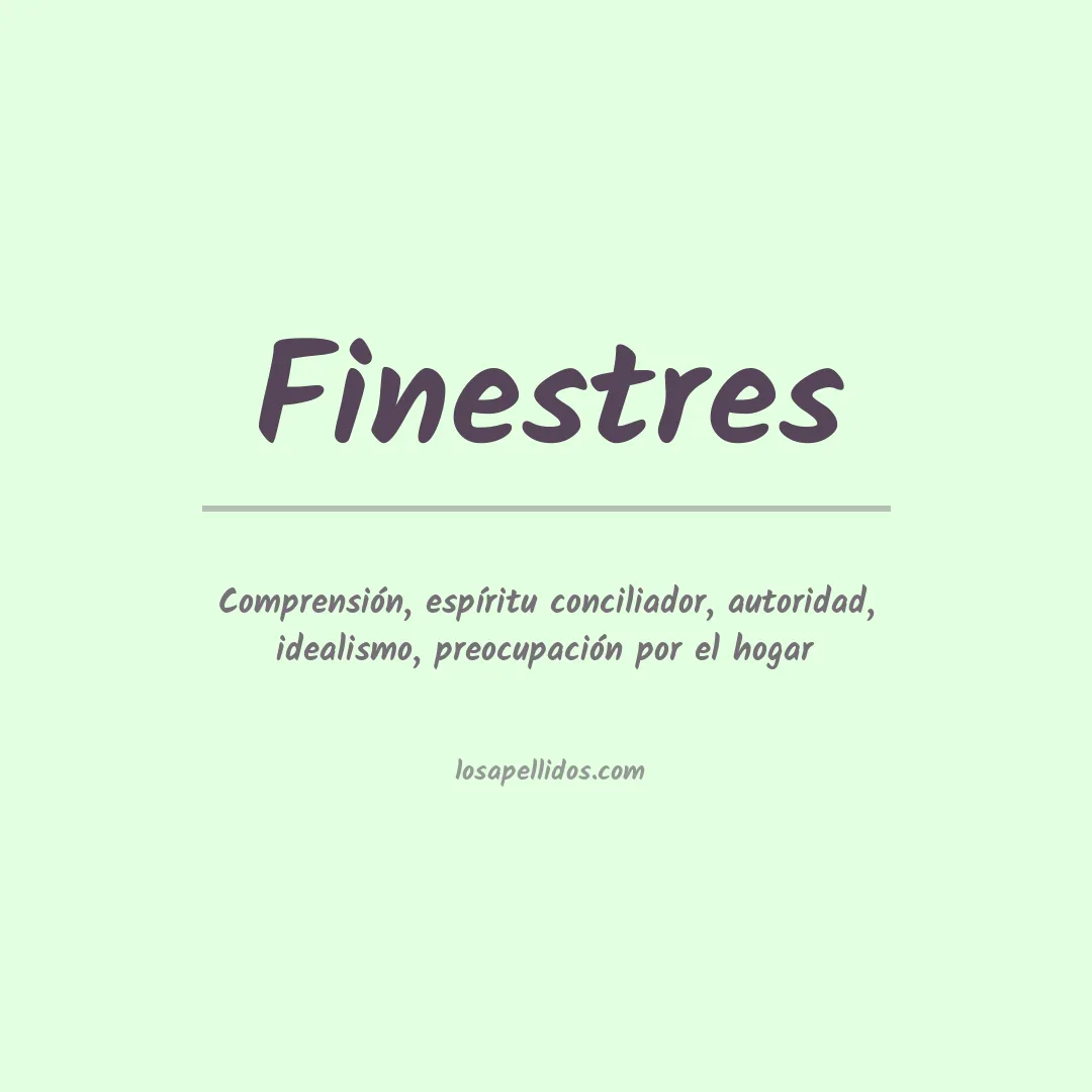 Apellido Finestres