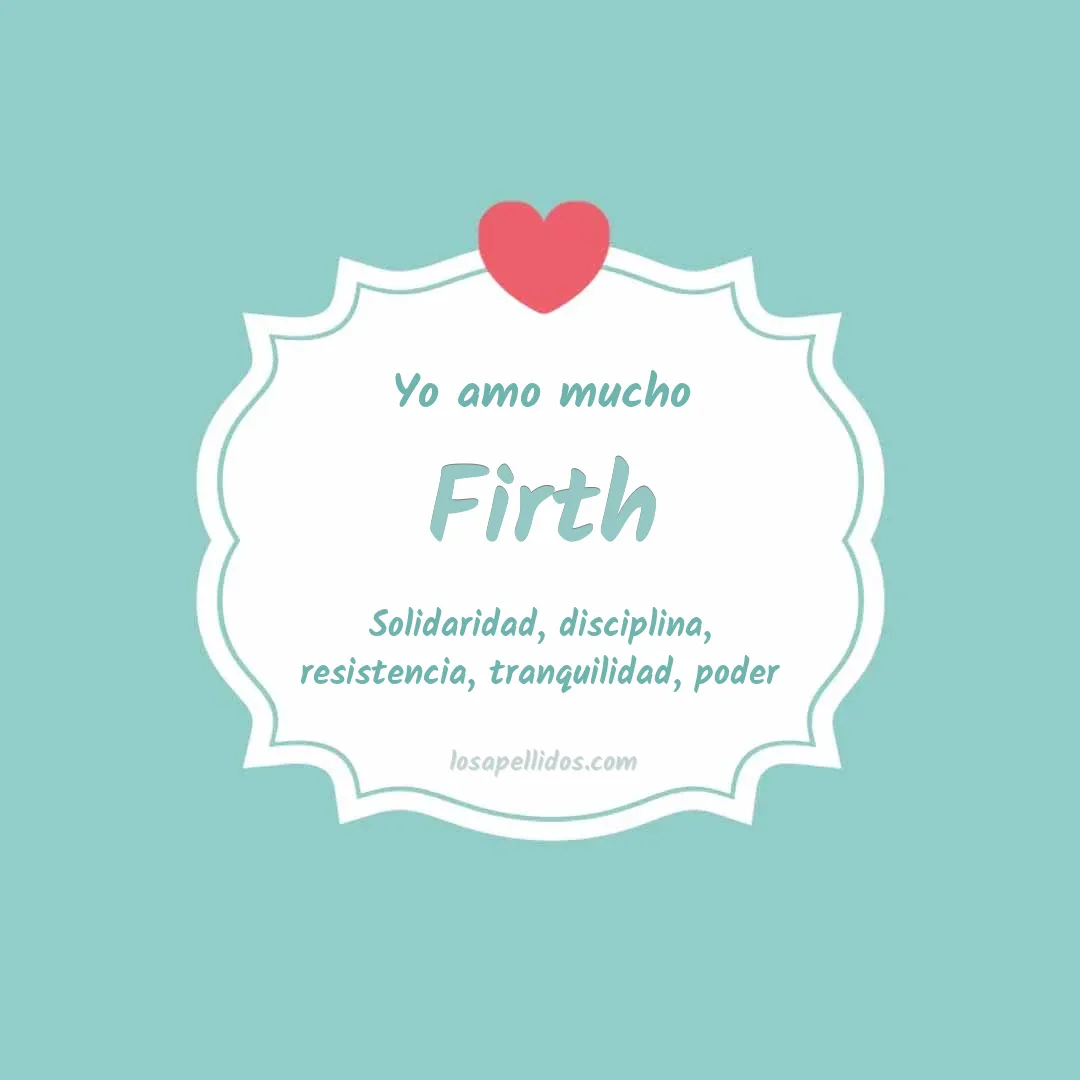 Yo amo mucho Firth