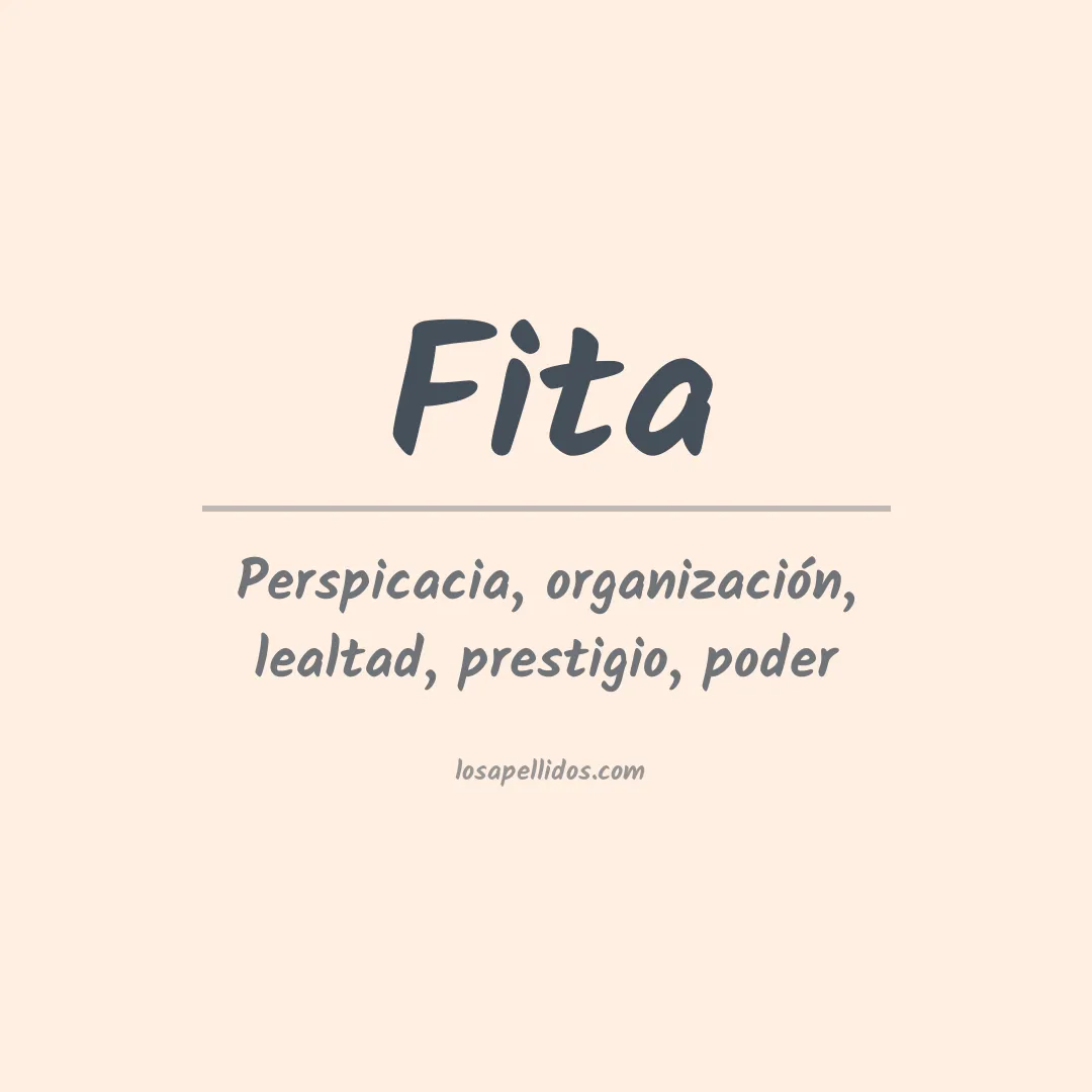 Apellido Fita