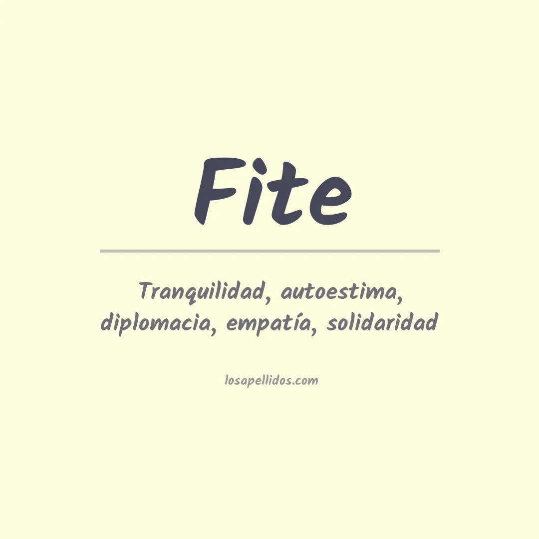 Apellido Fite