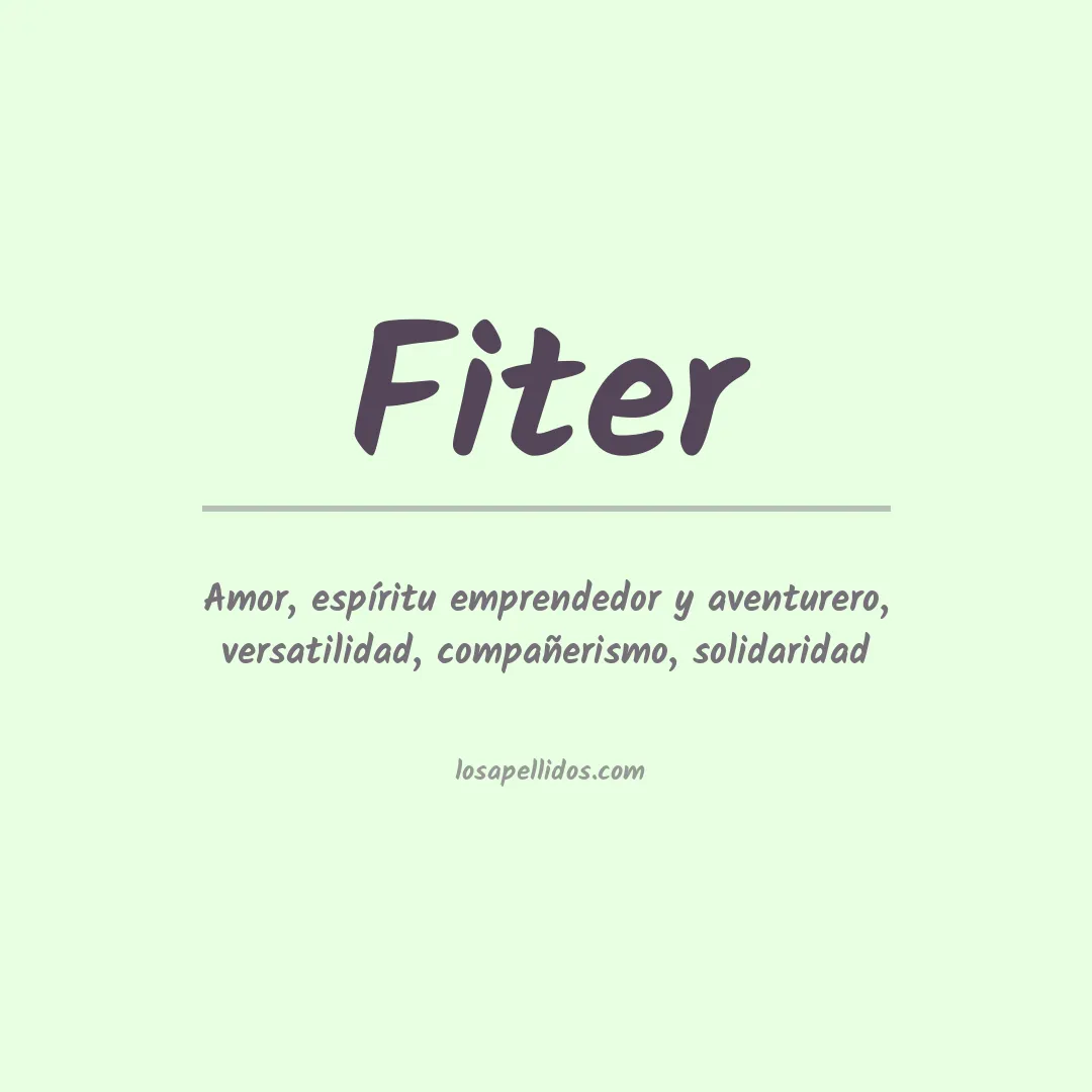 Apellido Fiter