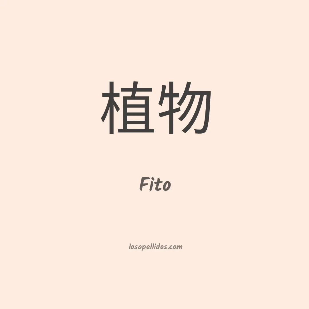 Fito en chino