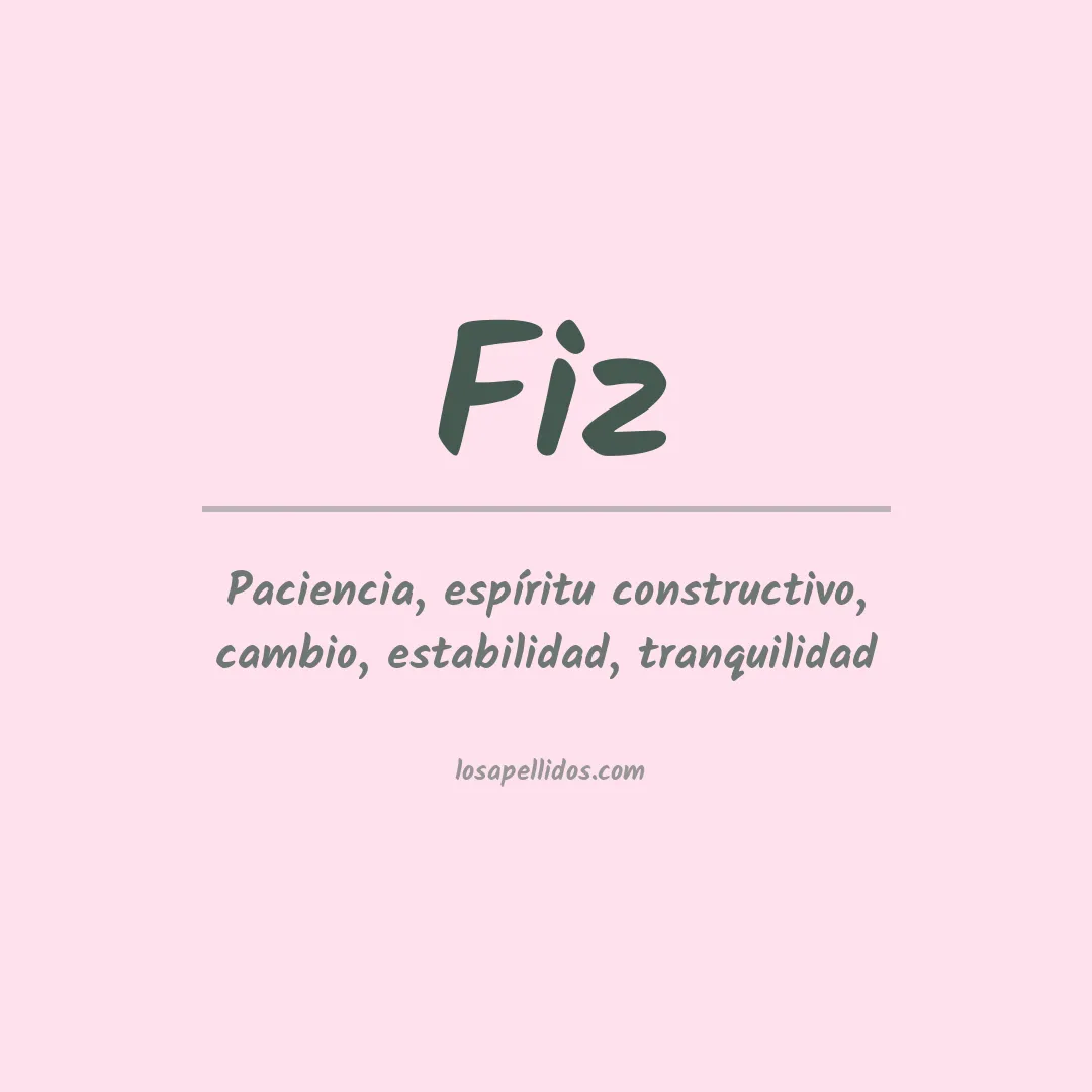 Apellido Fiz