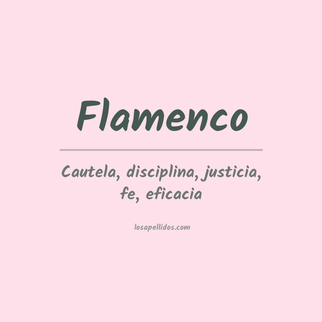 Apellido Flamenco