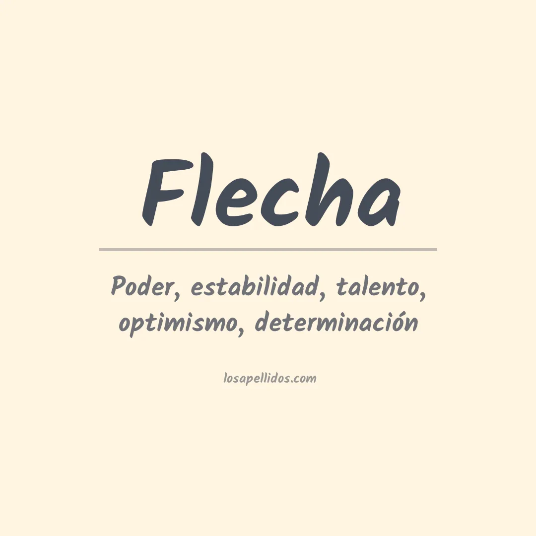 Apellido Flecha