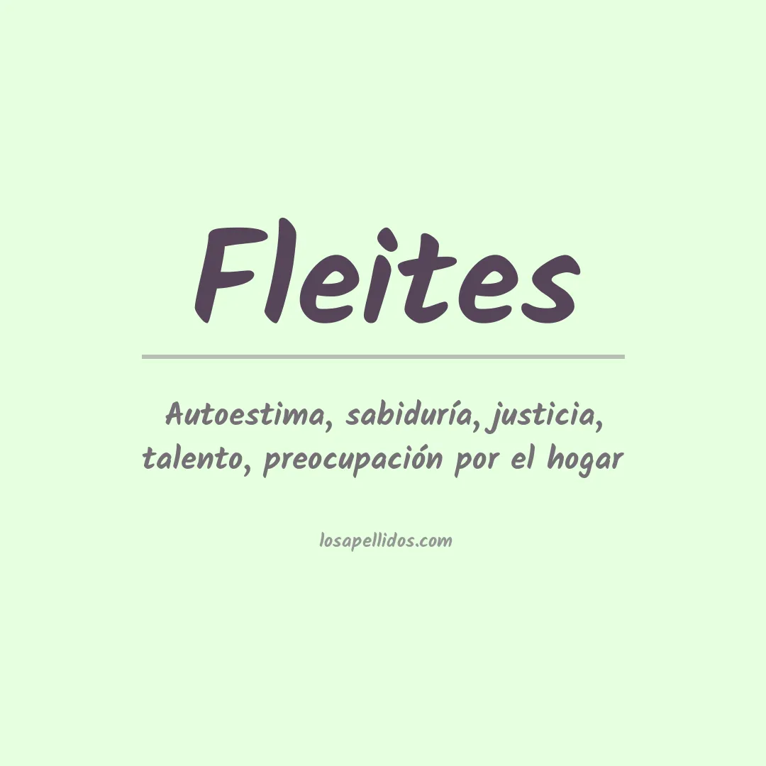 Apellido Fleites