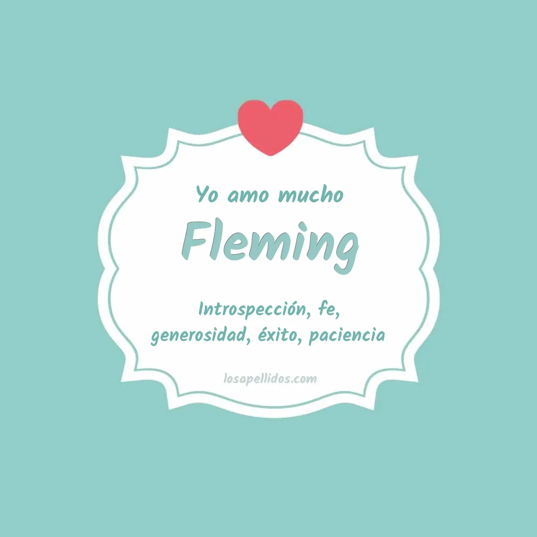Yo amo mucho Fleming