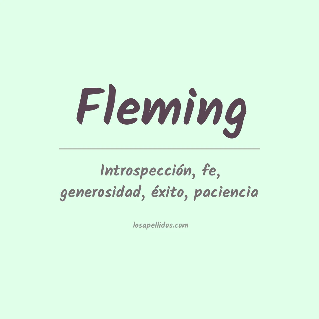 Apellido Fleming