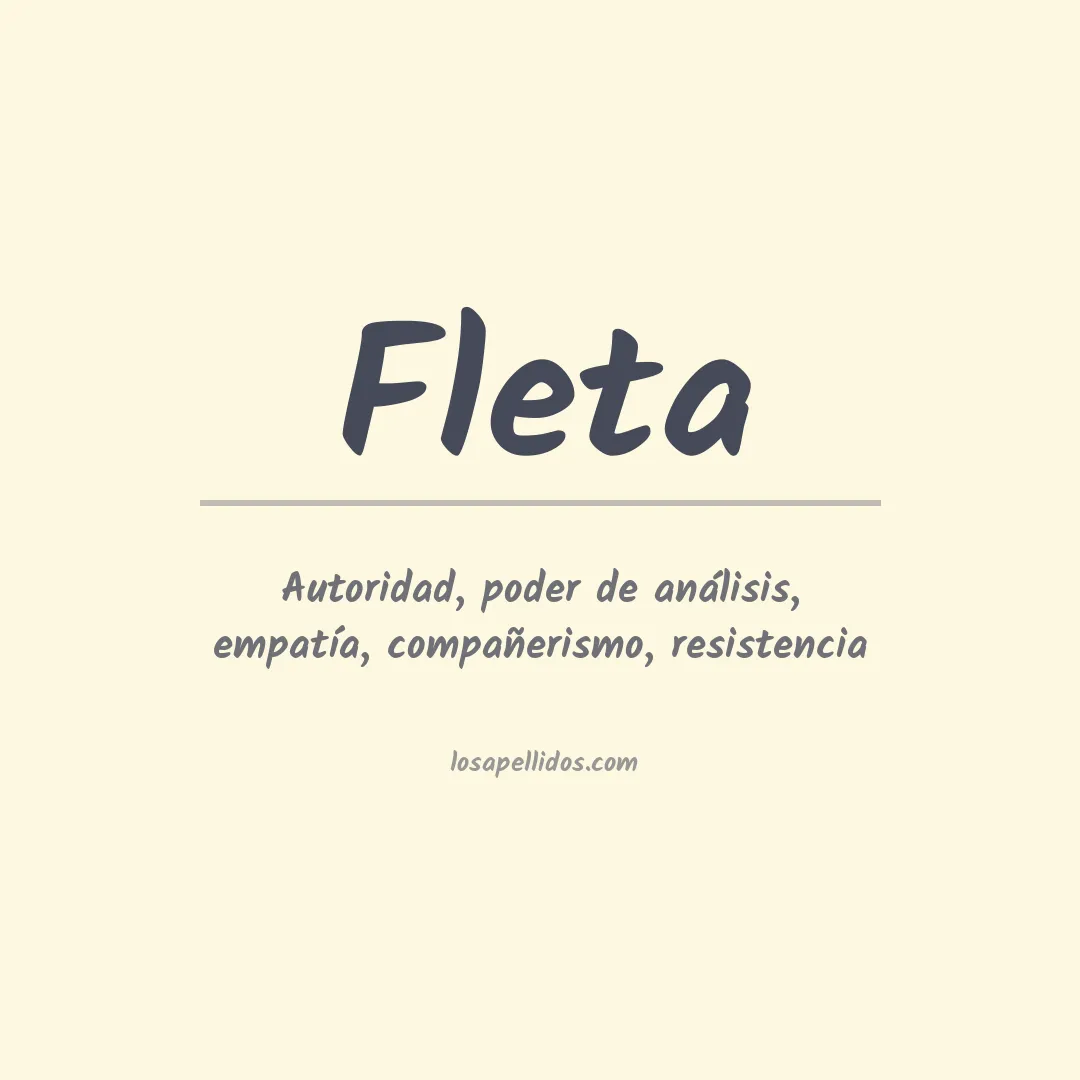 Apellido Fleta
