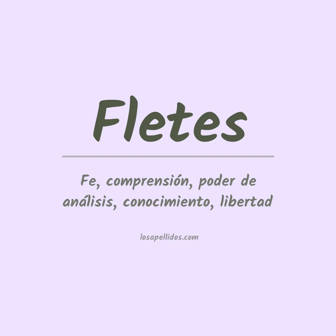 Apellido Fletes