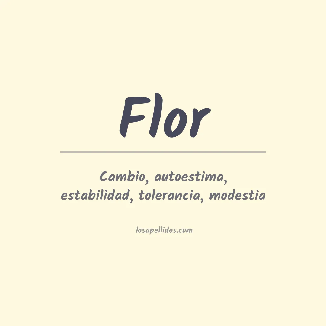 Apellido Flor