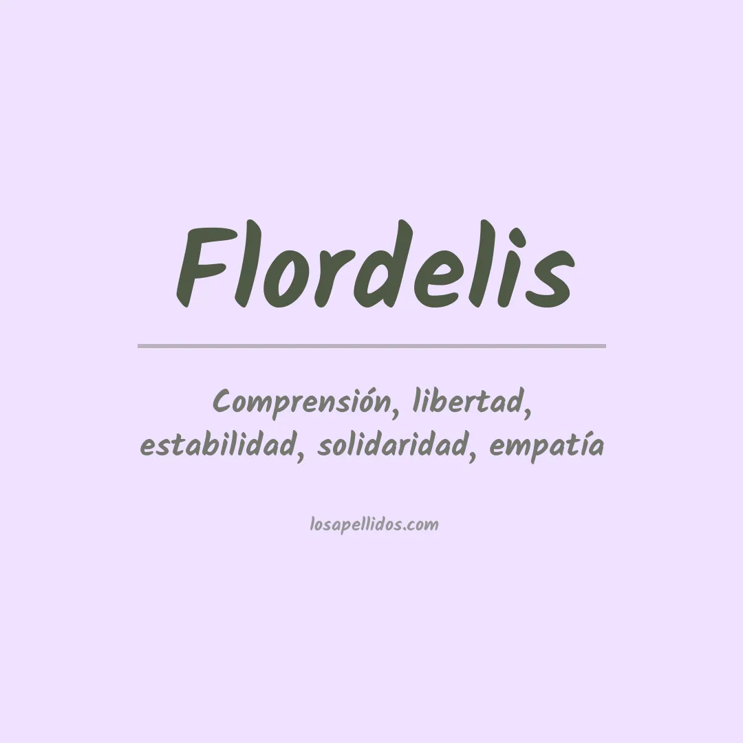 Significado del Apellido Flordelis