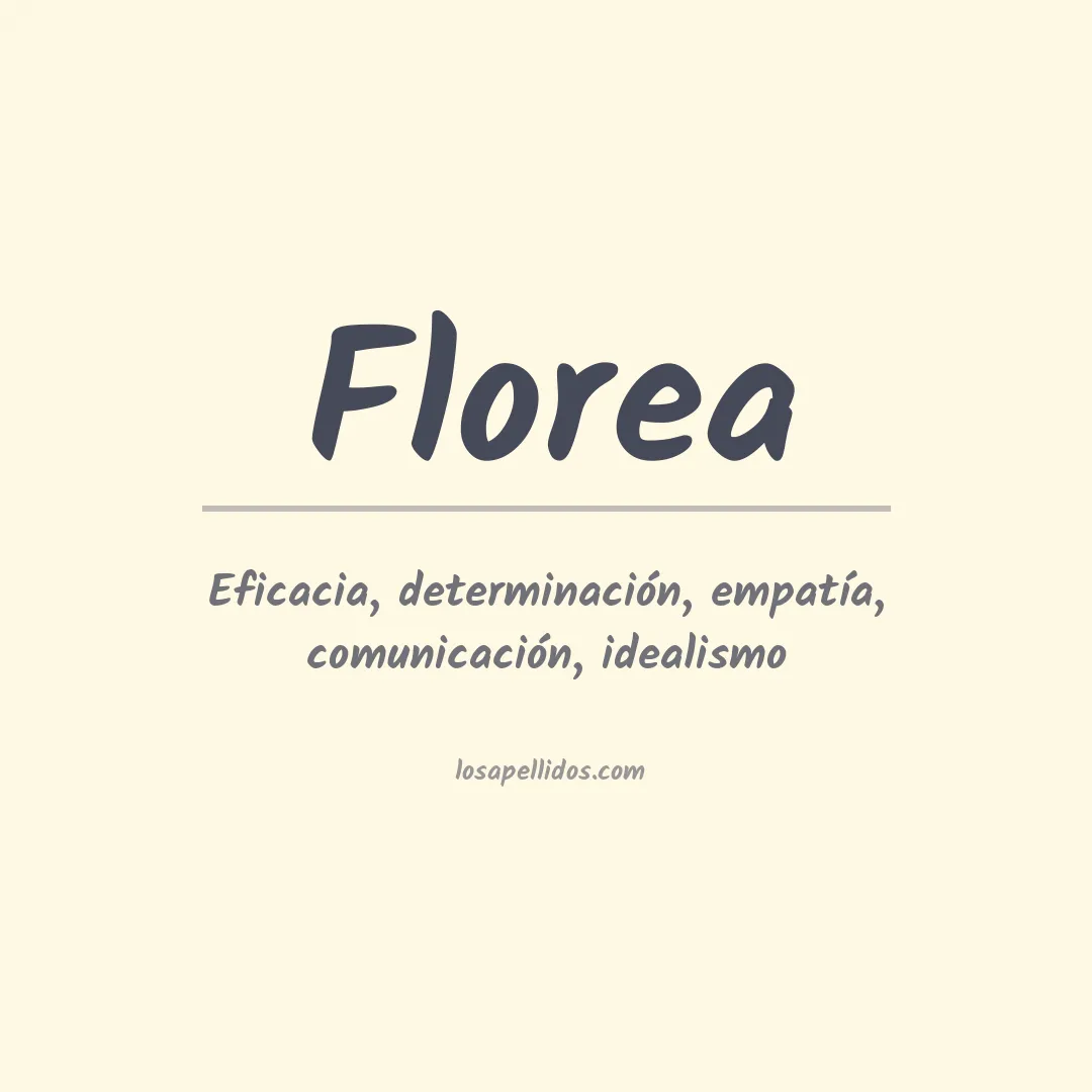 Apellido Florea