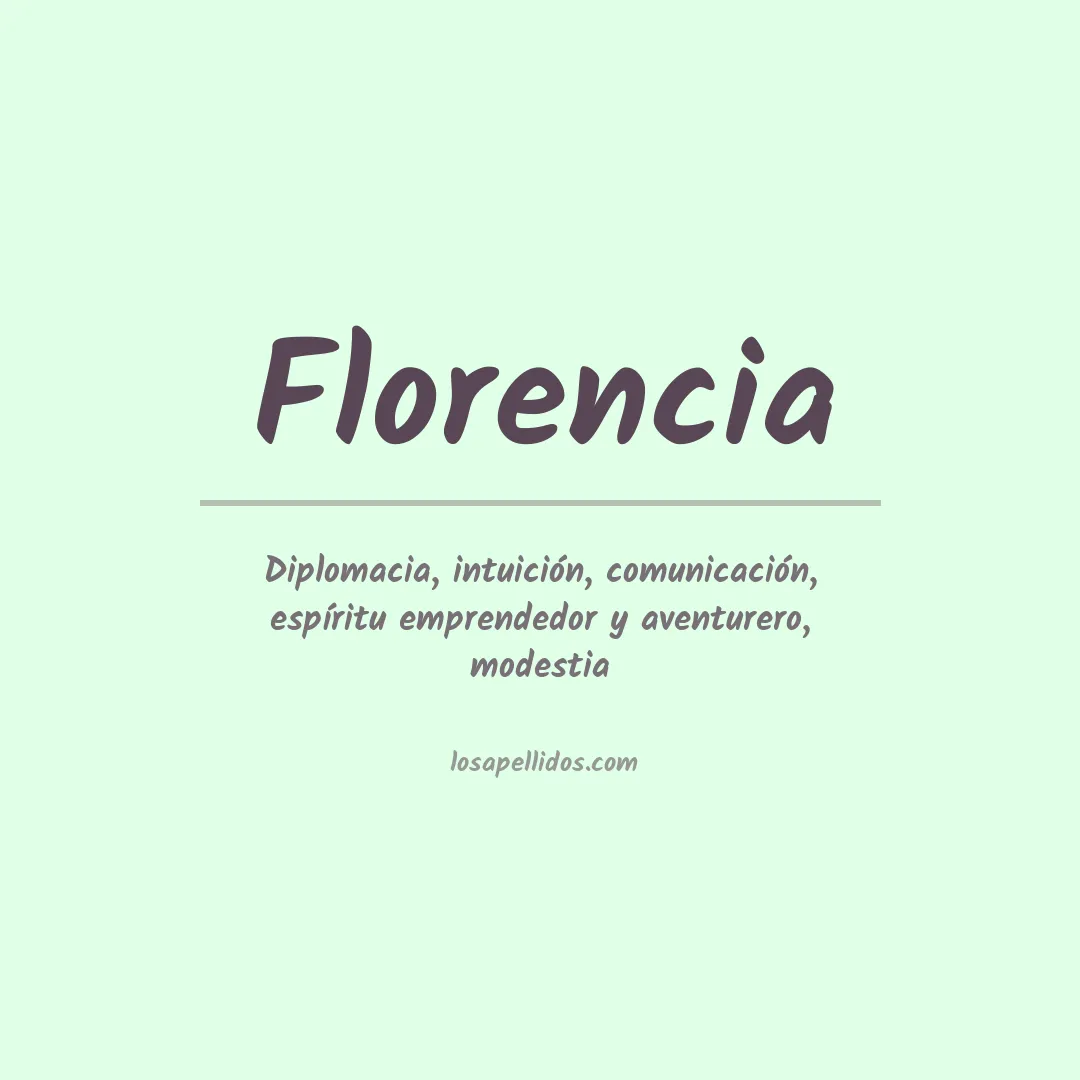 Apellido Florencia