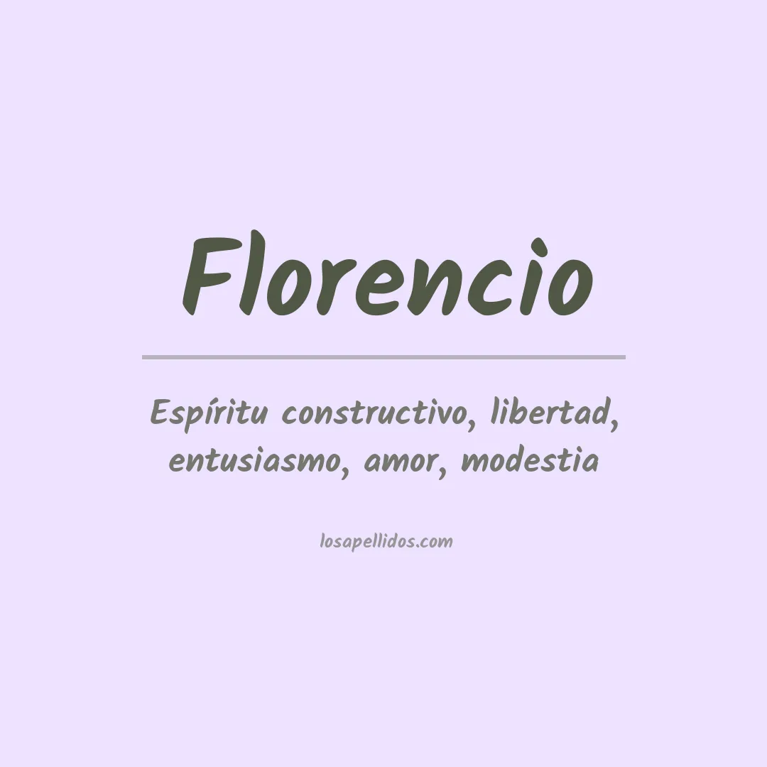 Apellido Florencio