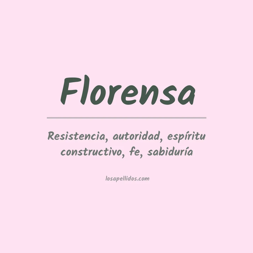 Apellido Florensa