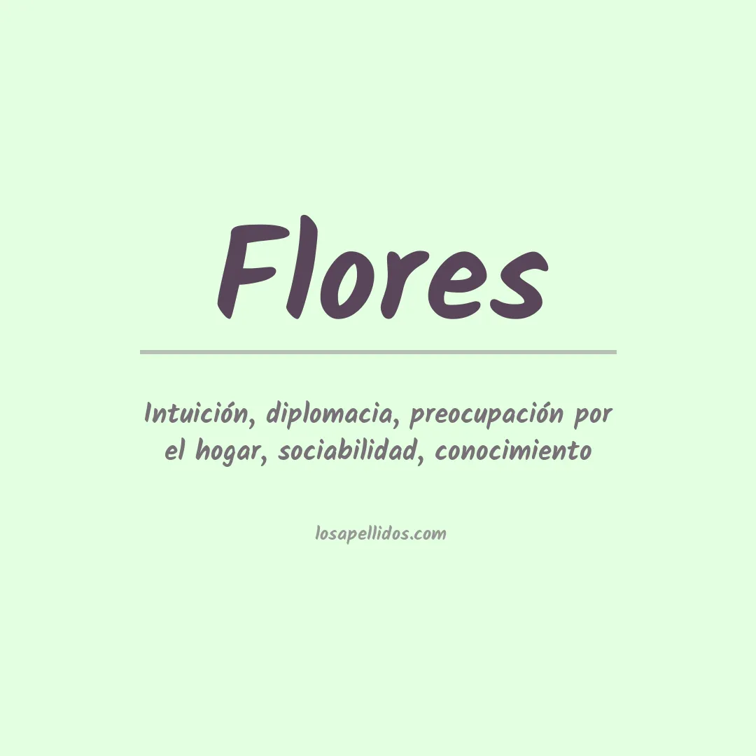 Apellido Flores