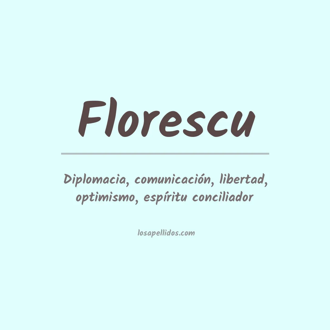 Apellido Florescu
