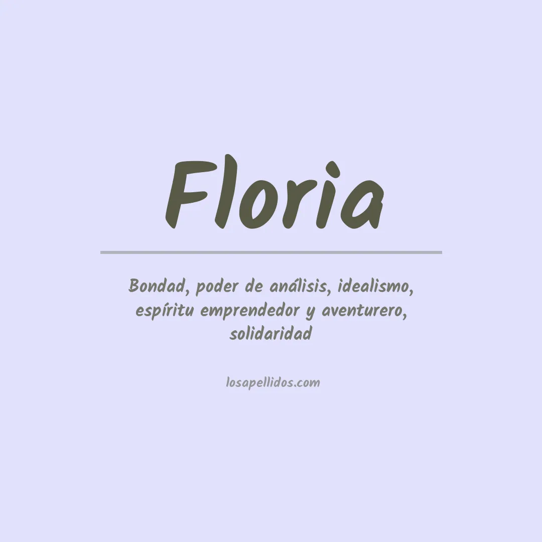 Apellido Floria