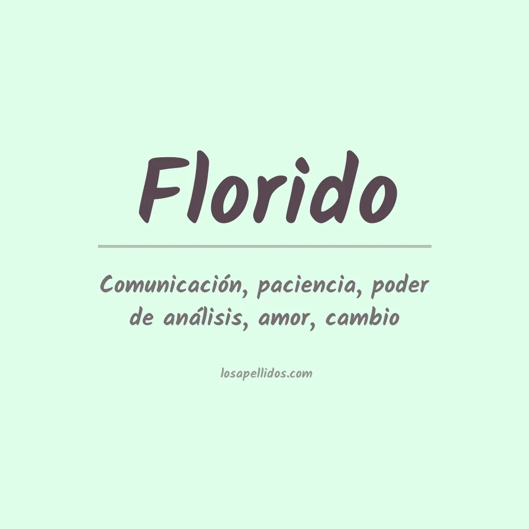 Apellido Florido