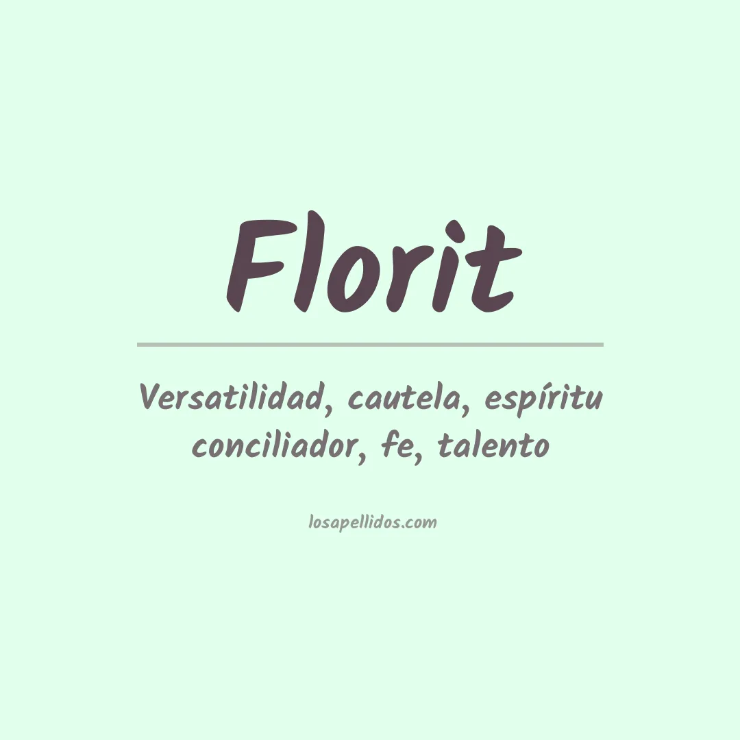 Apellido Florit
