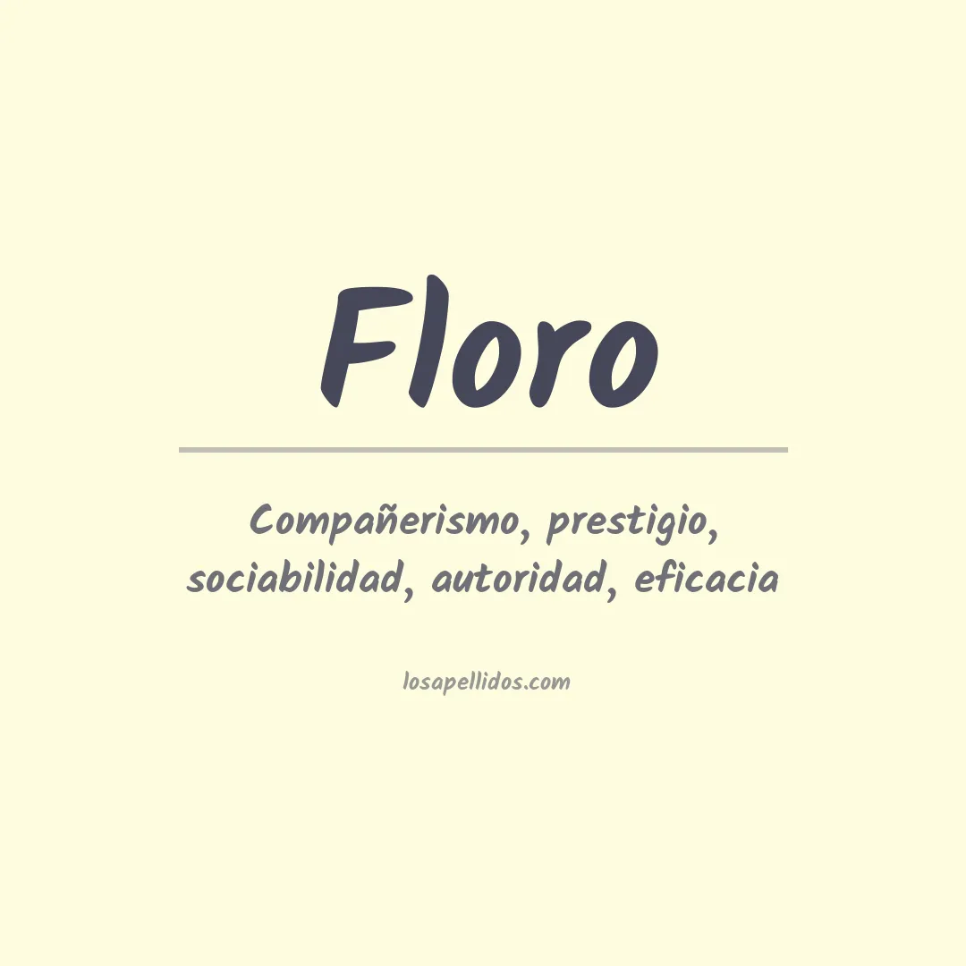 Apellido Floro