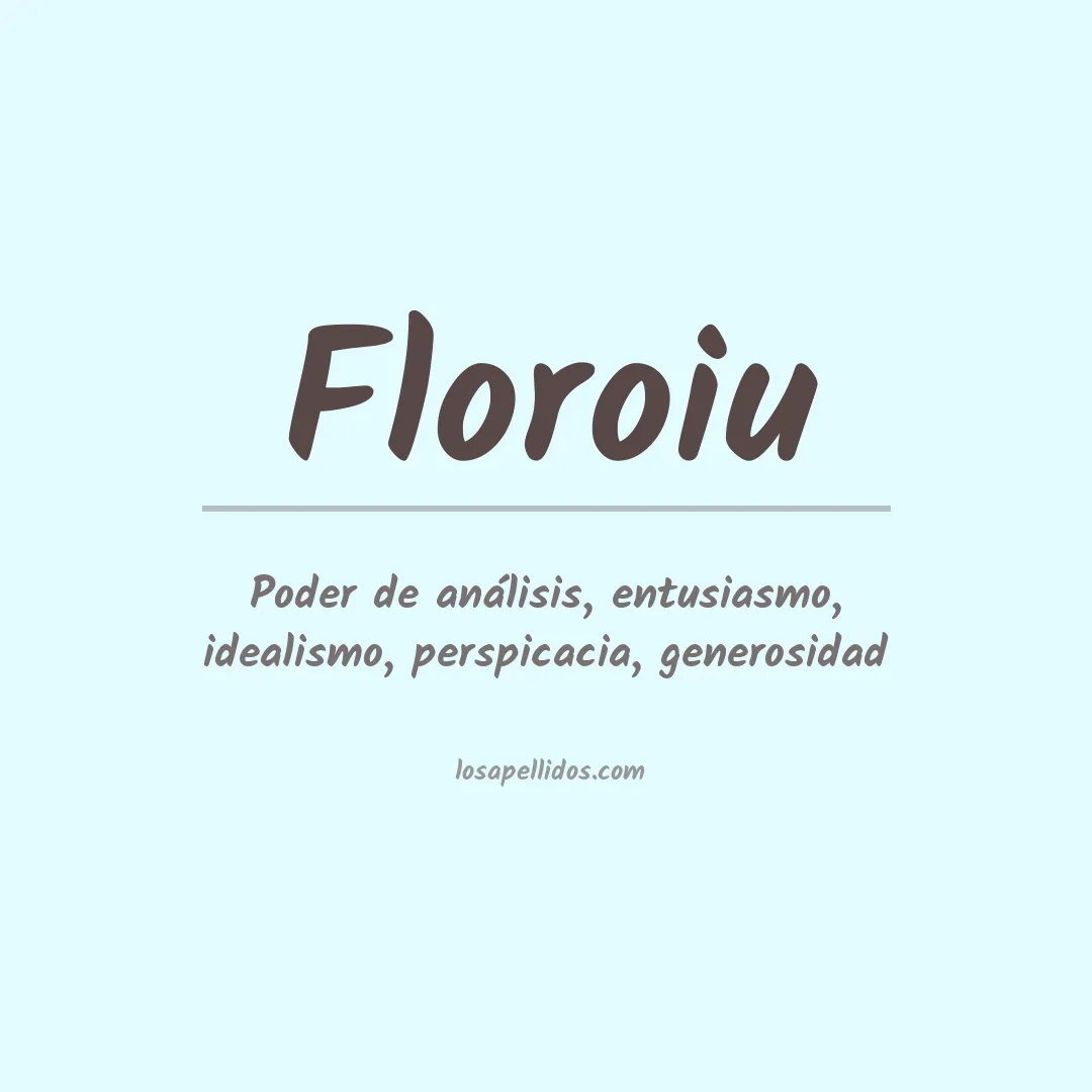 Apellido Floroiu
