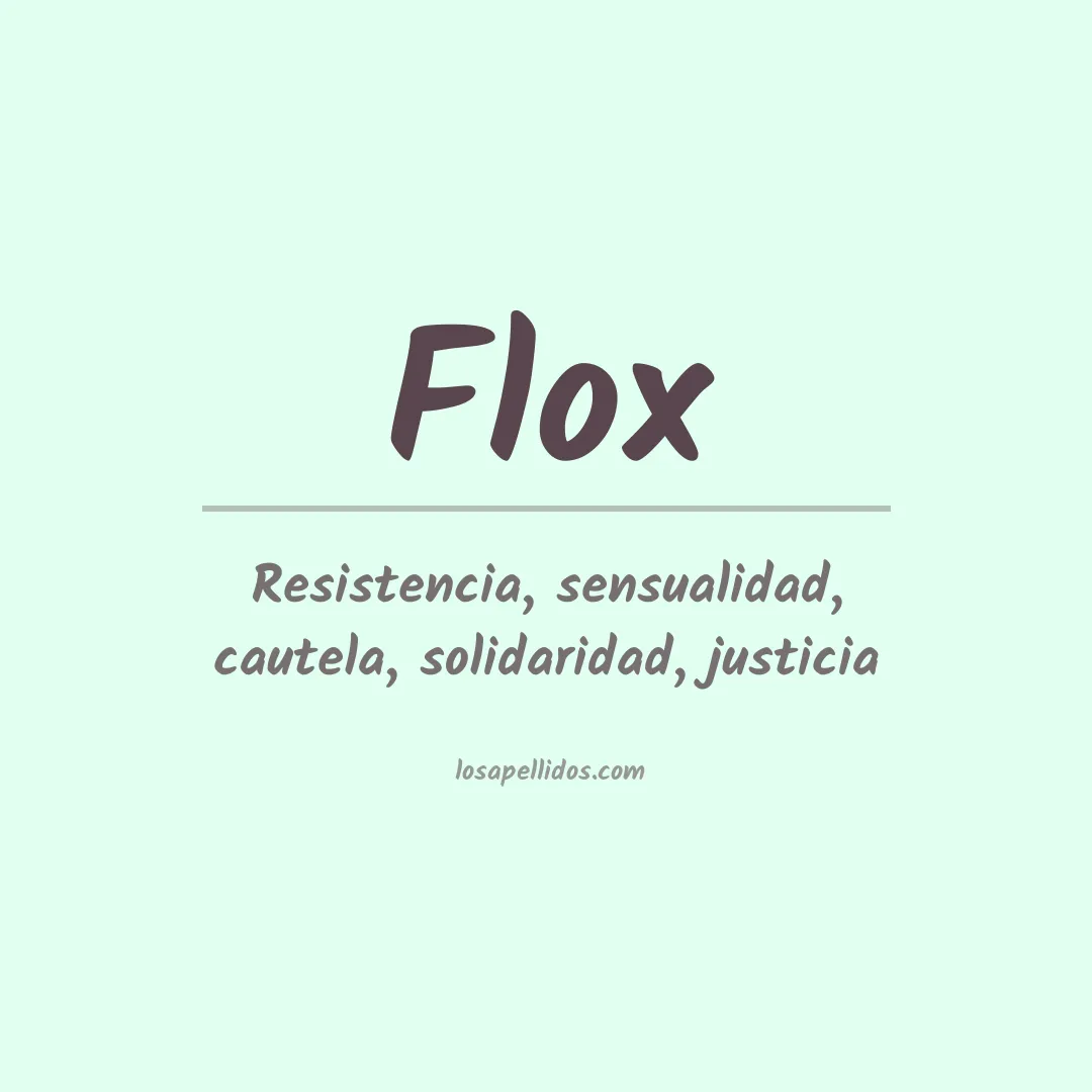 Apellido Flox
