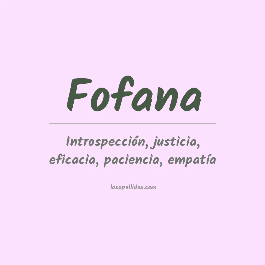 Apellido Fofana