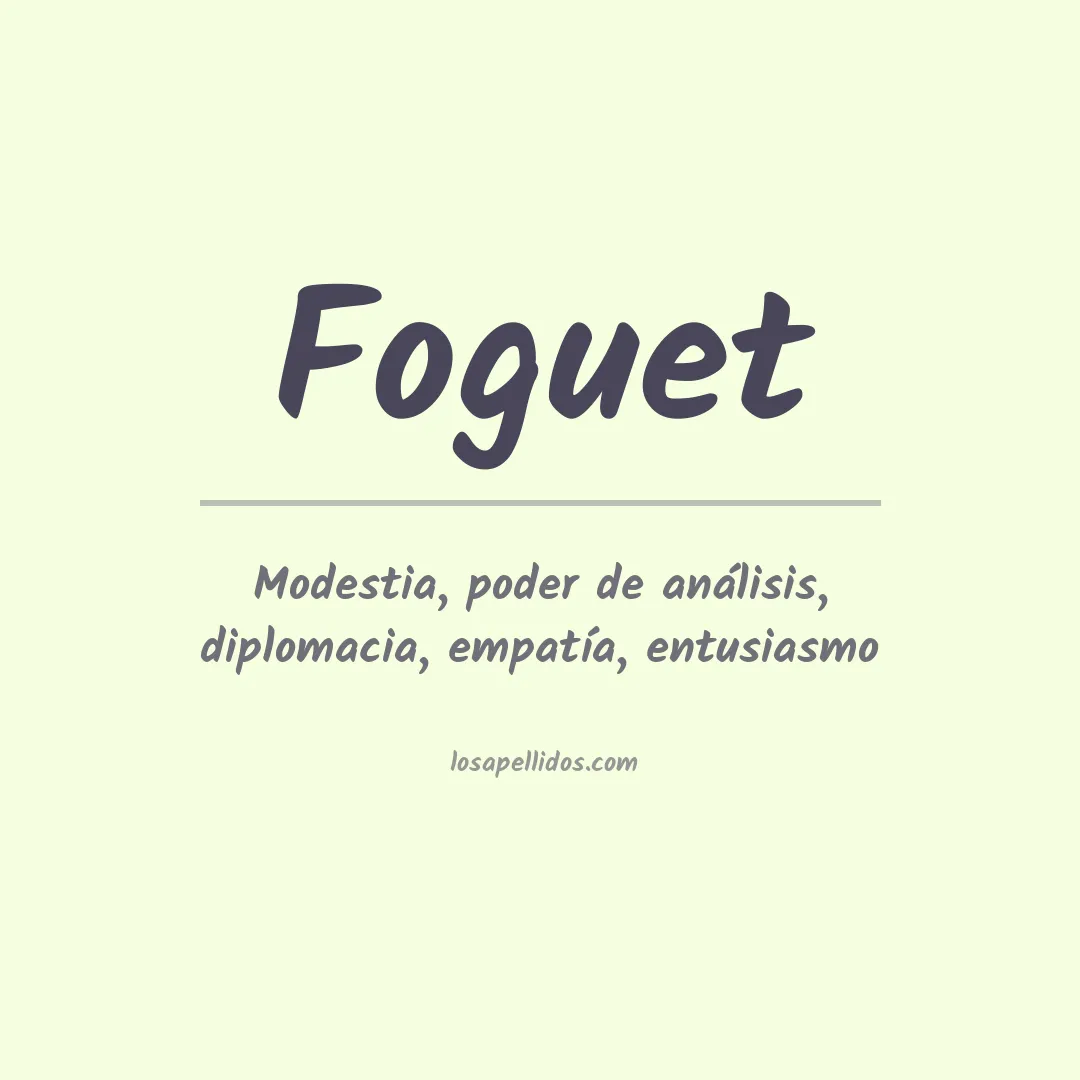 Apellido Foguet