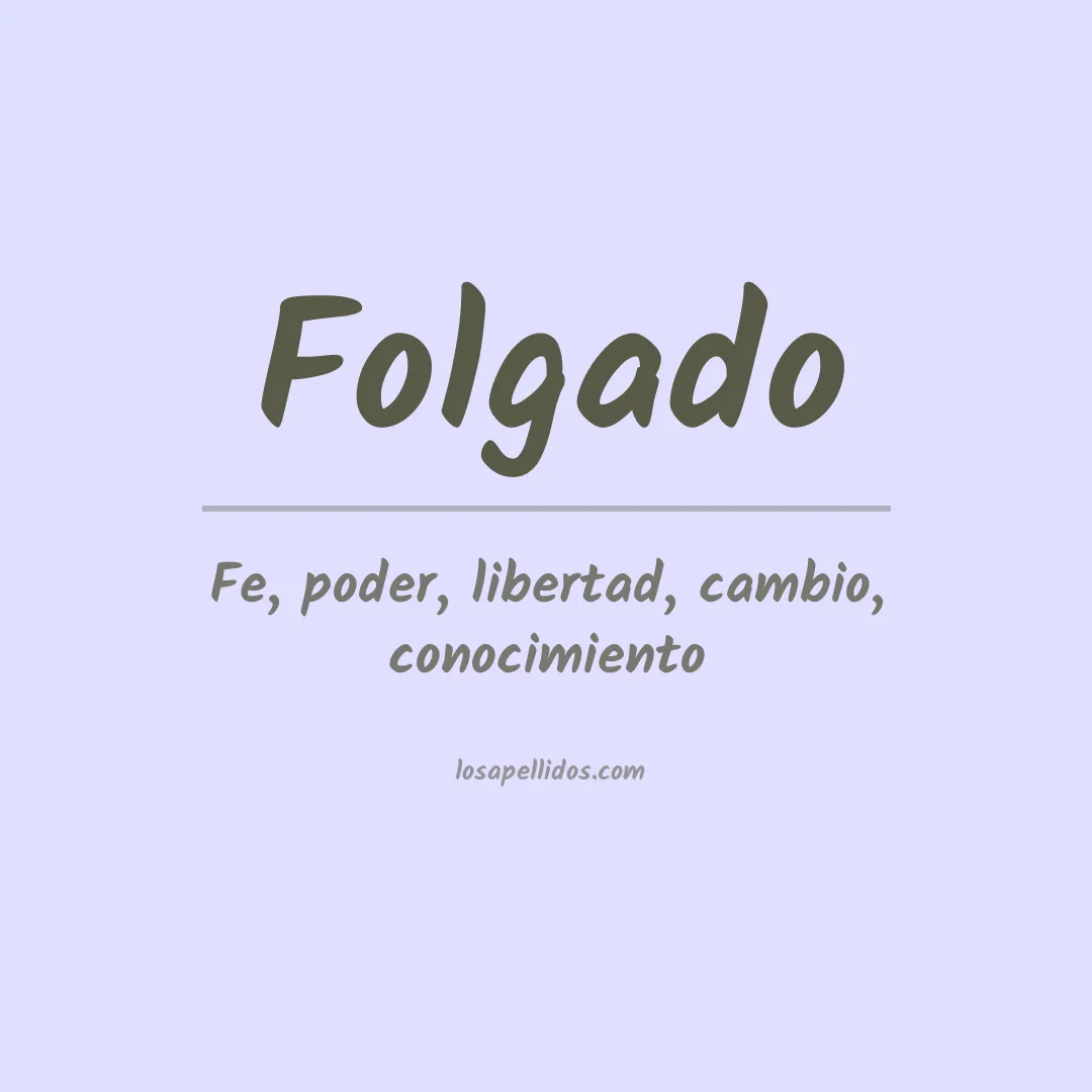 Apellido Folgado