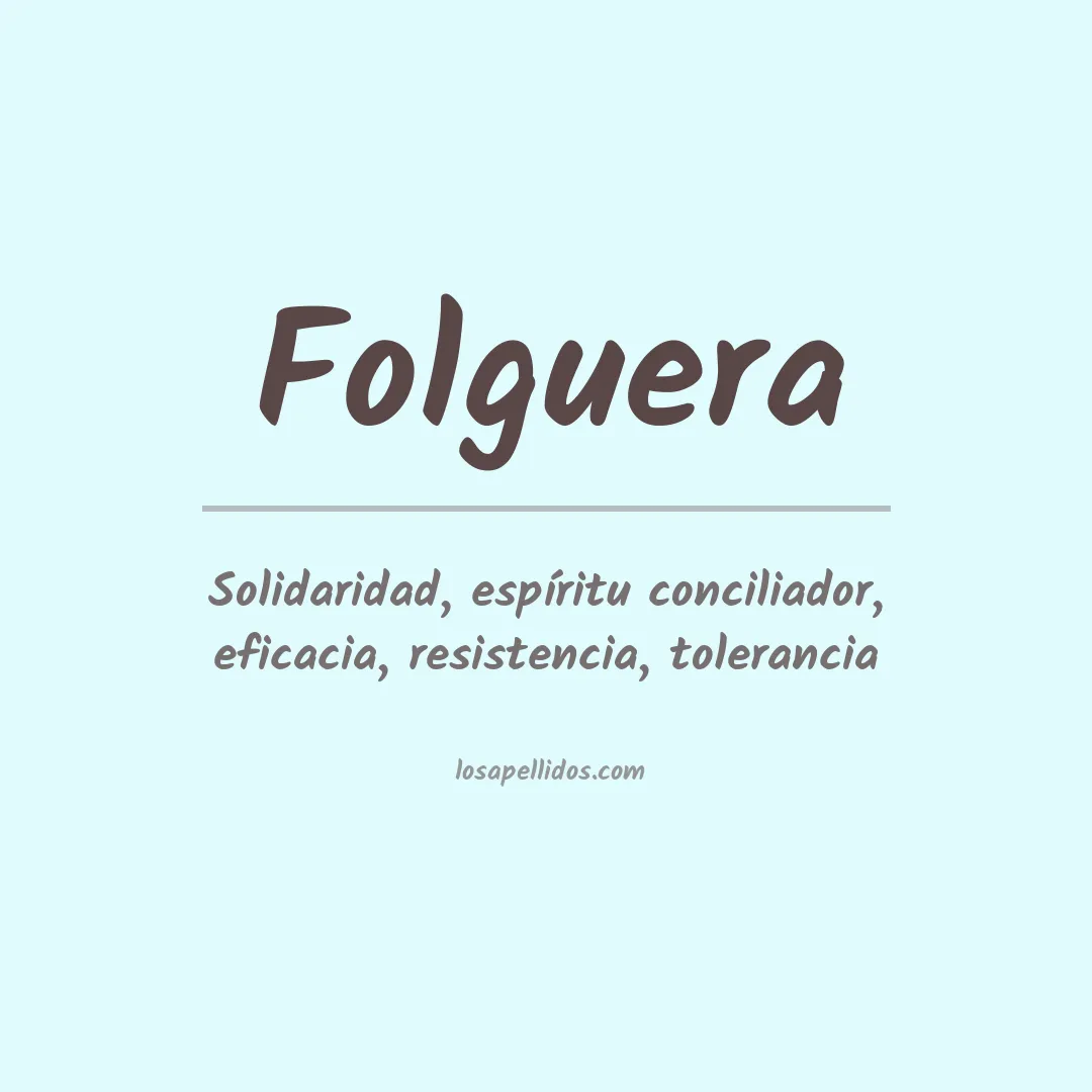 Apellido Folguera