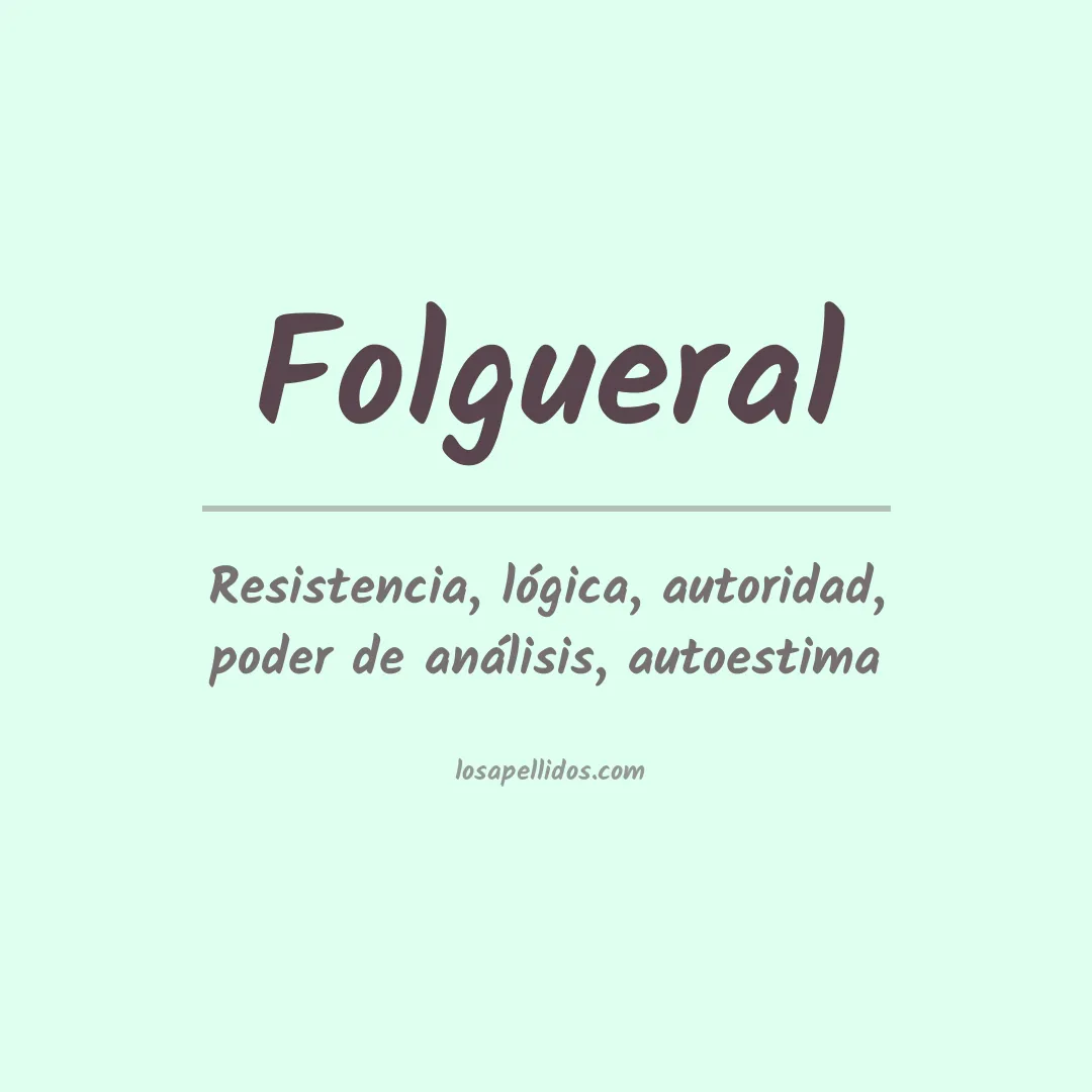 Apellido Folgueral